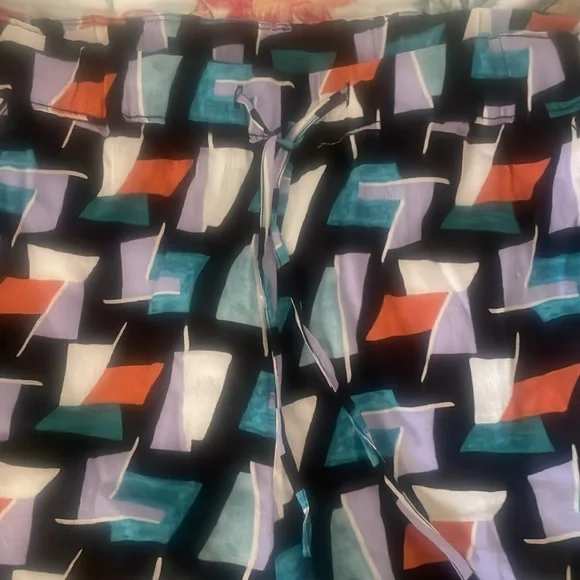 Anthropologie Geometric Patterned Pants  hei hei Ginza M - Picture 6 of 9
